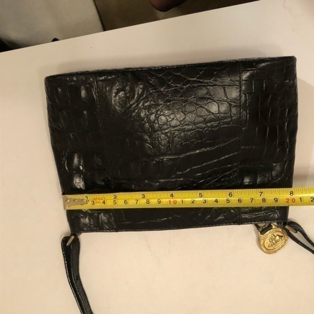 Brahmin black Melbourne mini shoulder bag vintage - Picture 10 of 12
